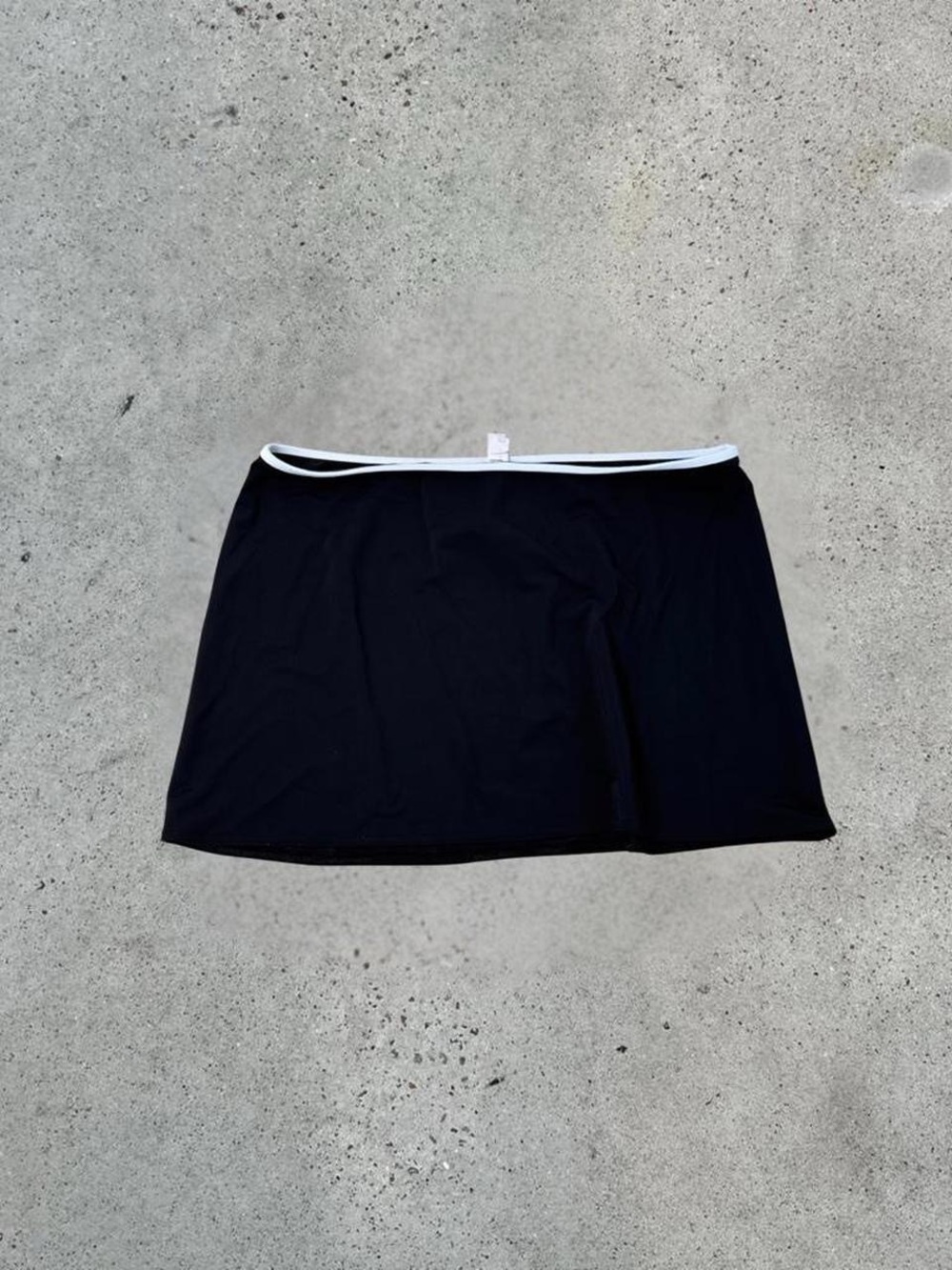 Victoria's Secret Black Mini Skirt with White Waist Trim
